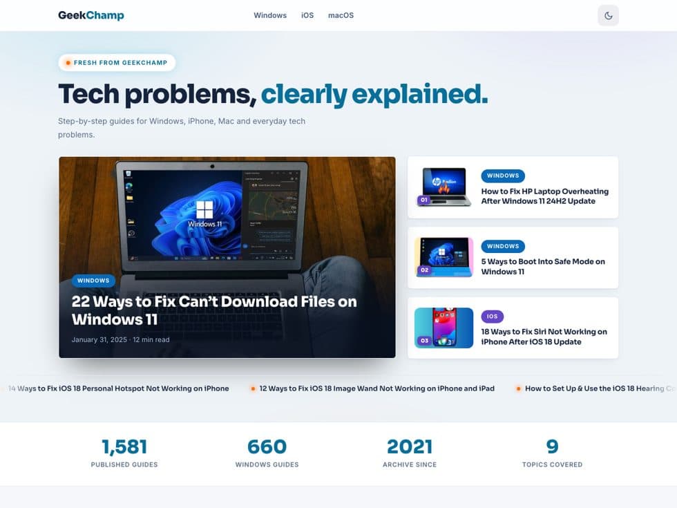 GeekChamp website