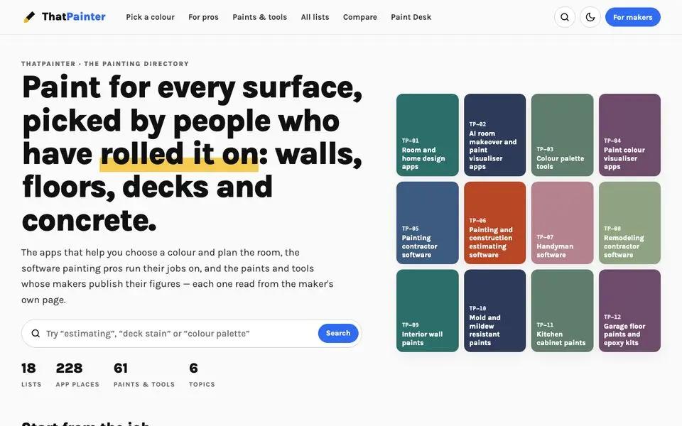ThatPainter home page