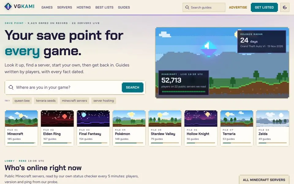 VGKami home page